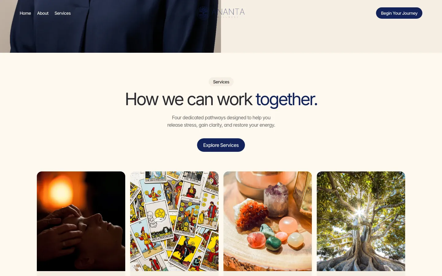 Saved screen: Services: how we can work together