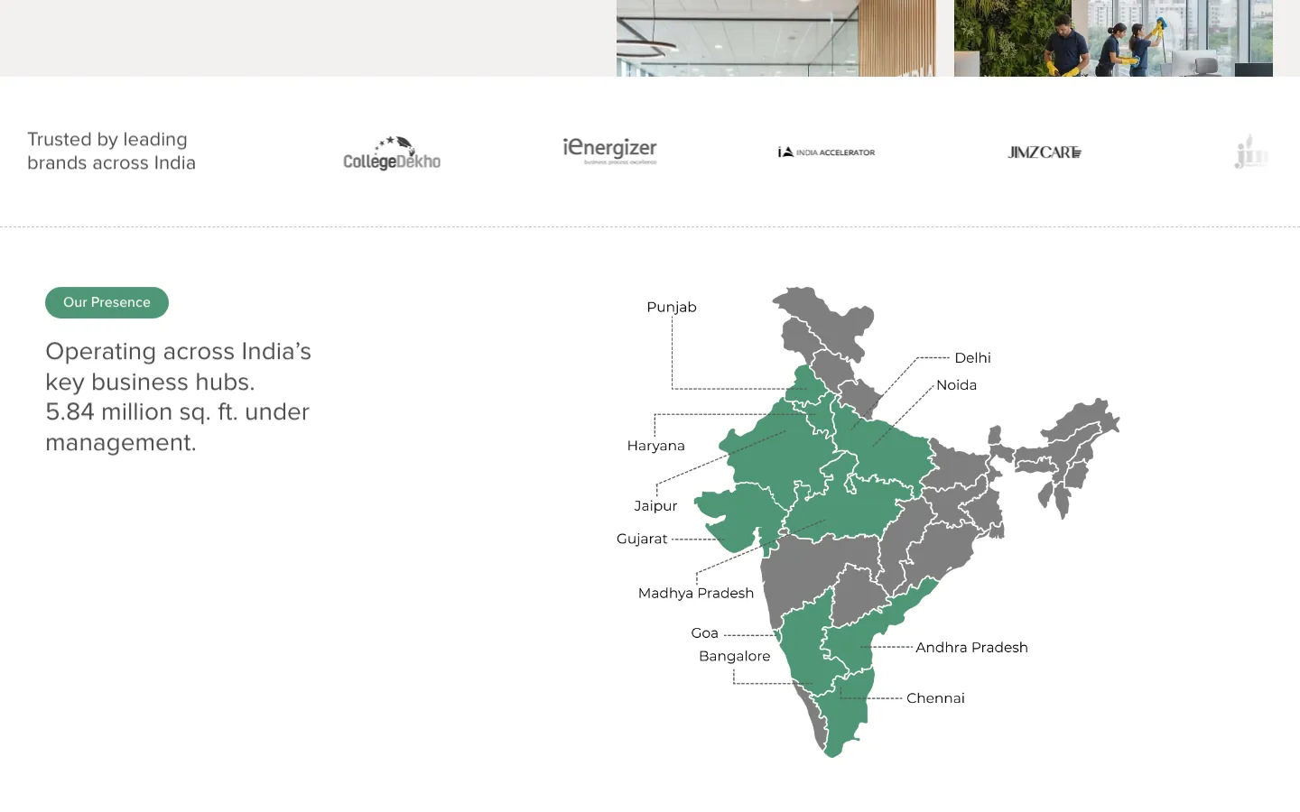 Saved screen: Trusted brands and the presence map