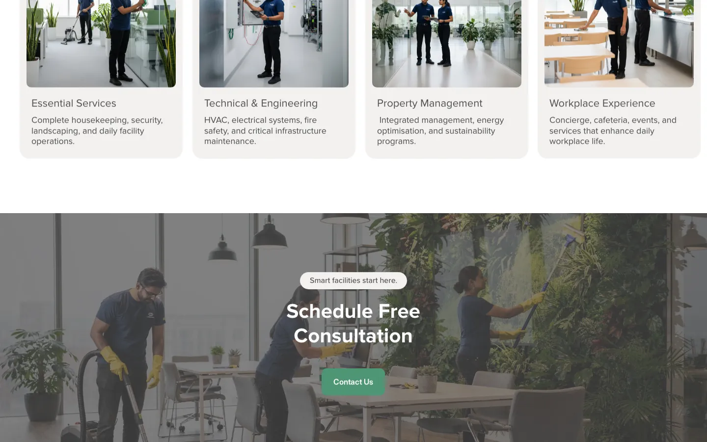 Saved screen: Schedule a free consultation