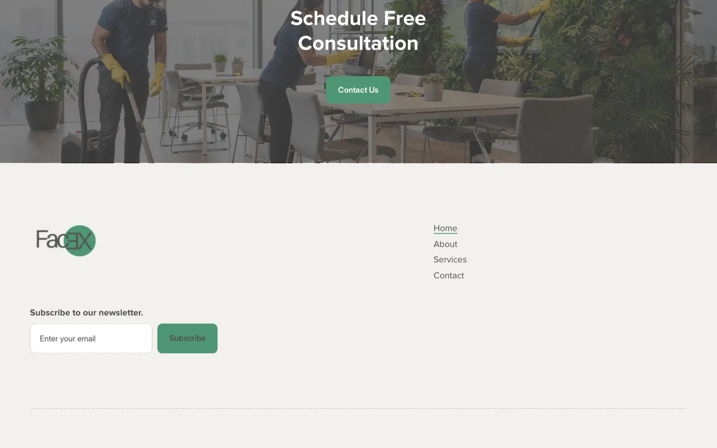 Saved screen: Footer