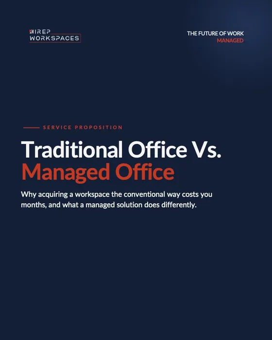 LinkedIn post: Traditional office vs managed office
