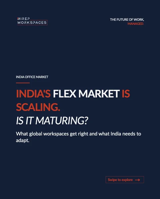 LinkedIn post: India's flex market is scaling