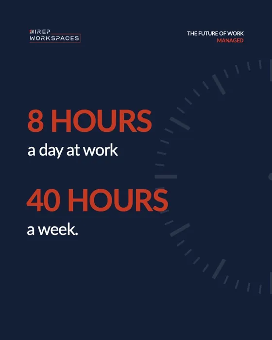 LinkedIn post: 8 hours a day, 40 hours a week