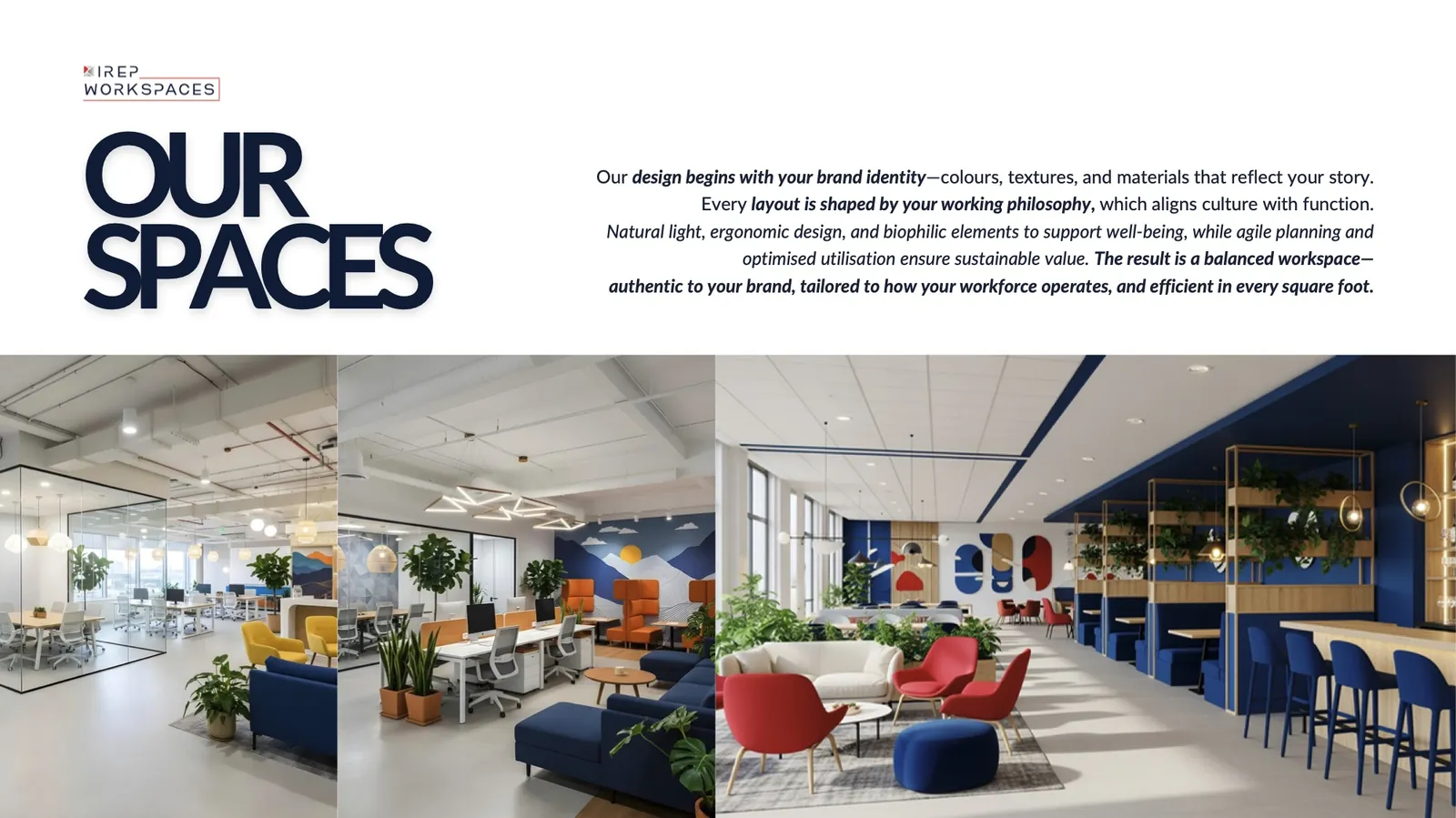 Slide: our spaces