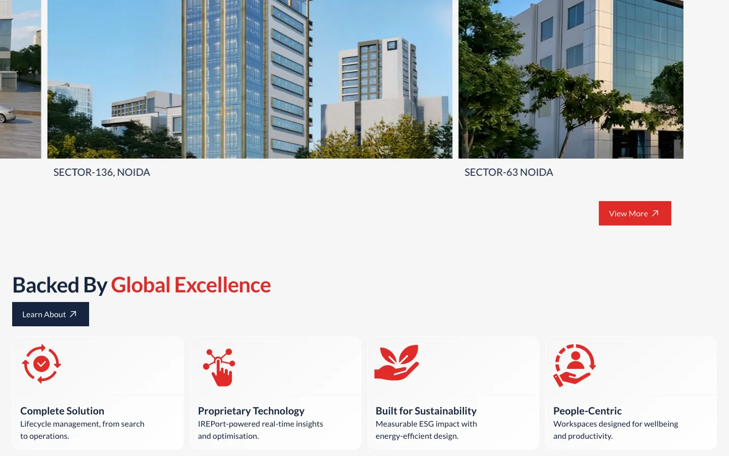Launch website: Backed by global excellence
