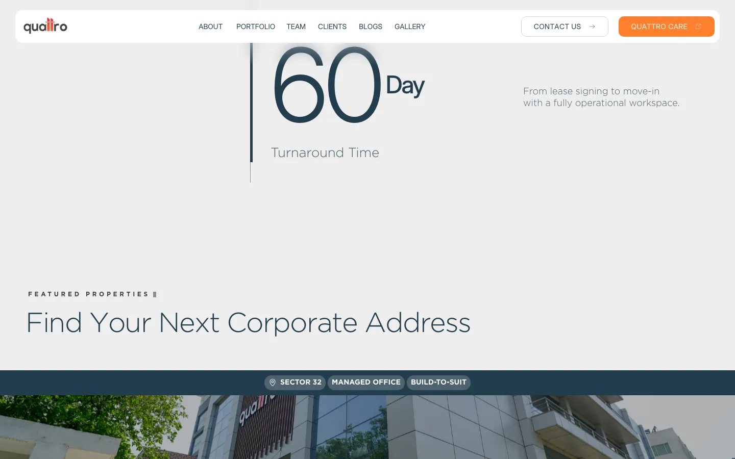 Saved screen: A 60-day turnaround, then featured properties